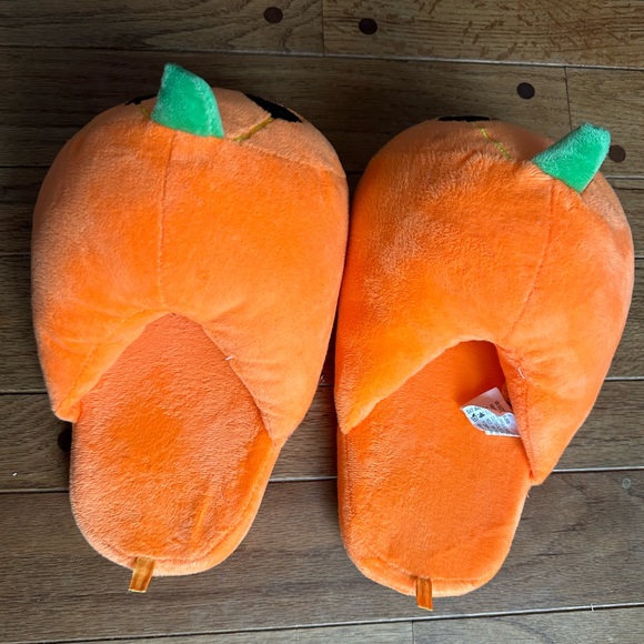 Slippers Jack’o Lantern Pumking Orange size L / XL - Picture 3 of 9